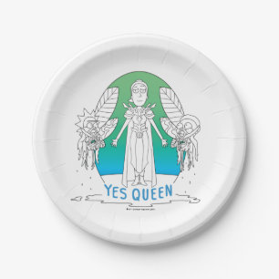 Assiettes En Carton RICK ET MORTY™ Oui Reine
