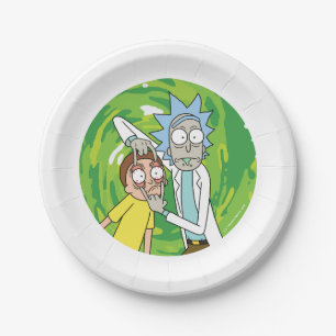 Assiettes En Carton RICK ET MORTY™ Regardez Ça