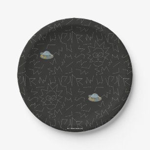 Assiettes En Carton RICK ET MORTY™ Rick Motif Constellation