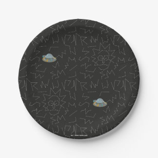 Assiettes En Carton RICK ET MORTY™ | Rick Motif Constellation
