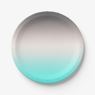 Assiettes En Carton Rideau de douche Ombre gris turquoise