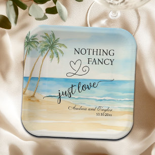 Assiettes En Carton Rien de Fantastique Juste un Élégant Mariage Amour
