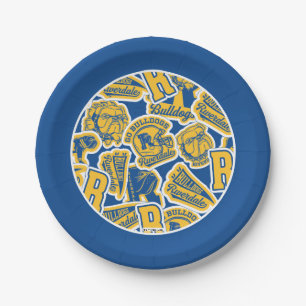 Assiettes En Carton Riverdale Football et Cheval Motif