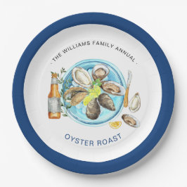 Assiettes En Carton Robe d'huître d'été | Cuisine de fruits de mer