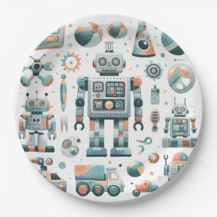 Assiettes En Carton Robots