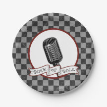 Rock & Roll Retro Microphone Rockabilly Party