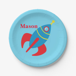Assiettes En Carton Rocketship fait sur commande