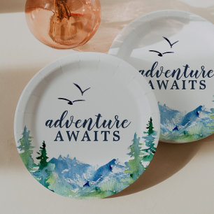 Assiettes En Carton Rocky Mountain Adventure Attend le Baby shower