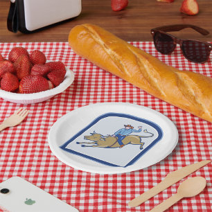 Assiettes En Carton Rodeo Cowboy
