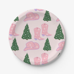Assiettes En Carton Rodéo Rodéo Rodéo Casquette Arbre de Noël