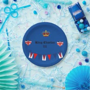 Assiettes En Carton Roi Charles 111 Couronne royale