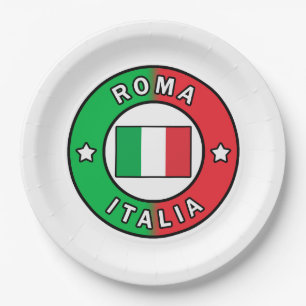 Assiettes En Carton Roma Italia