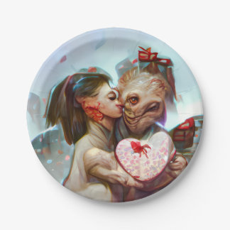 Assiettes En Carton Romance Alien lunatique