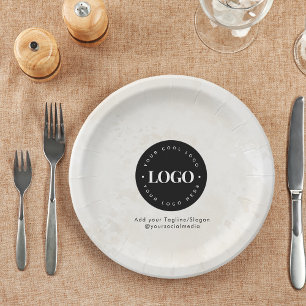 Assiettes En Carton Rond Cercle Personnalisé Logo de l'entreprise Mini
