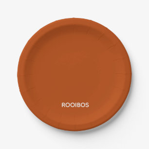 Assiettes En Carton Rooibos rouge brun nom