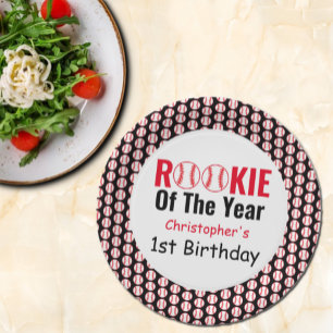 Assiettes En Carton Rookie Baseball 1er anniversaire
