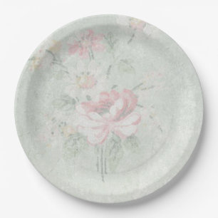 Assiettes En Carton Rose défraîchi Shabby Vintage Design