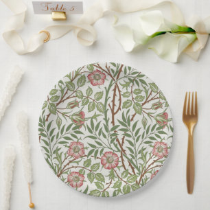 Assiettes En Carton Rose d'Escalades Motif