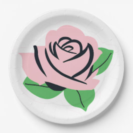Assiettes En Carton Rose rose bébé