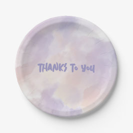 Assiettes En Carton Rose - Violet Saint-Valentin