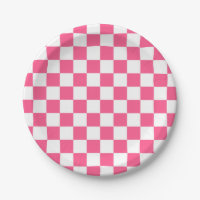 Roses indien et blanc Checkered