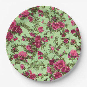 Assiettes En Carton Roses roses victoriennes