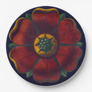 Assiettes En Carton Rosette architecturale n° 1