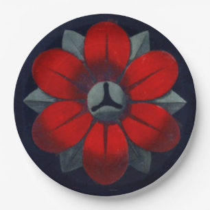 Assiettes En Carton Rosette architecturale n° 3