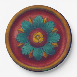 Assiettes En Carton Rosette architecturale n° 5