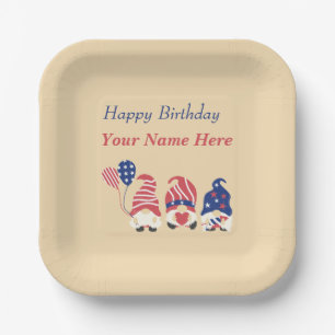 Assiettes En Carton Rouge, Blanc Et Bleu