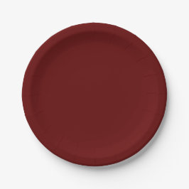 Assiettes En Carton Rouge de Noël, rouge solide, rouge profond, rouge 