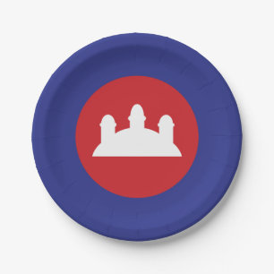 Assiettes En Carton Roundel cambodgien