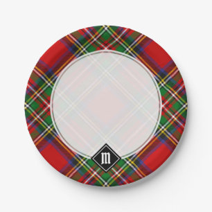 Assiettes En Carton Royal Stewart Tartan