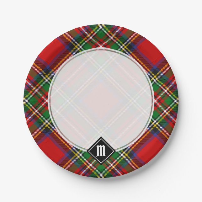 Assiettes En Carton Royal Stewart Tartan (Devant)