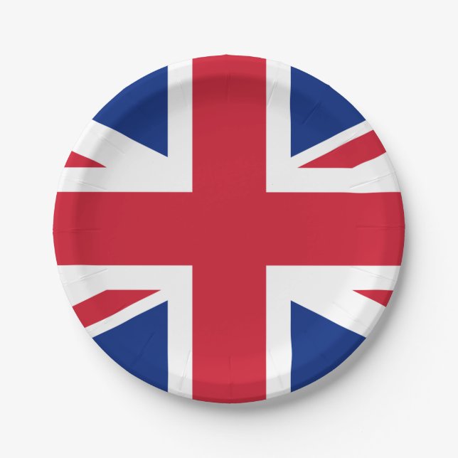 Assiettes En Carton Royaume-Uni (British Flag) (Union Jack) (Royaume-U (Devant)