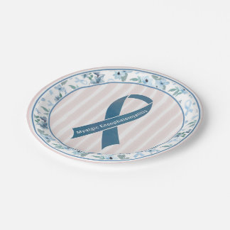 Assiettes En Carton Ruban de sensibilisation au ME/CFS