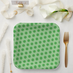 Assiettes En Carton Ruban de trèfle vert par Kenneth Yoncich