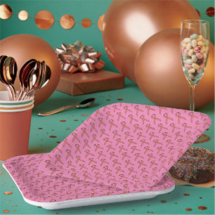 Assiettes En Carton Ruban rose standard par Kenneth Yoncich