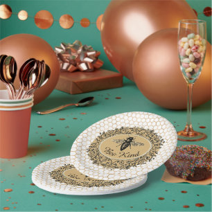 Assiettes En Carton Ruche de miel gentille