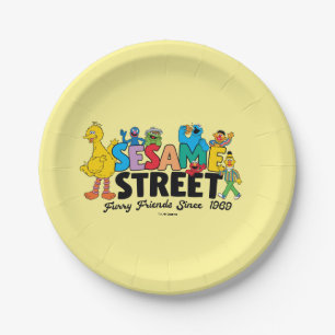 Assiettes En Carton Rue Sésame   Furry Friends depuis 1969
