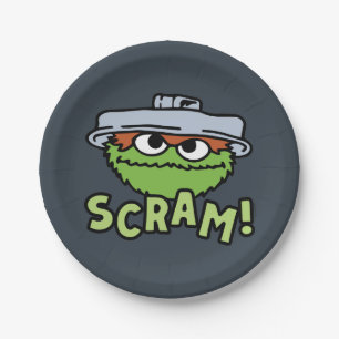 Assiettes En Carton Rue Sésame Oscar the Grouch Scram!