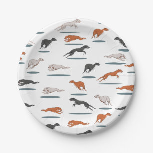 ASSIETTES EN CARTON RUNNY GRAY HOUND 12000 TRANS