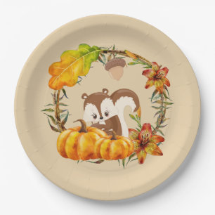 Assiettes En Carton Rustic Wreath