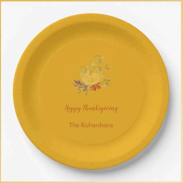 Assiettes En Carton Rustique Automne Automne Couleur Citrouille Thanks (https://www.zazzle.com/collections/thanksgiving_dinner_party_suite-119989770891588418?rf=23809114553)
