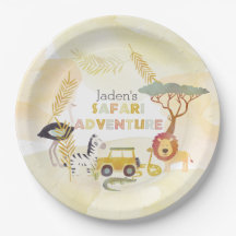 Safari Animaux Aquarelle fête d'anniversaire