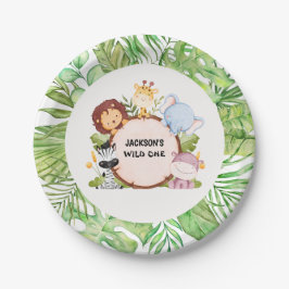 Assiettes En Carton Safari Wild One