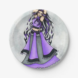 Assiettes En Carton Sagittarius Danseuse du ventre violet