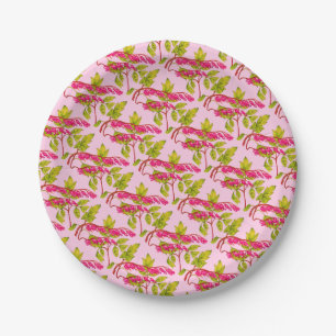 Assiettes En Carton saigner les coeurs fleurs imprimer