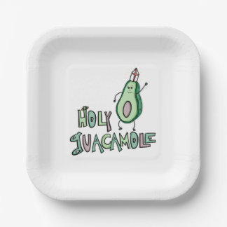 Assiettes En Carton Saint-Guacamole