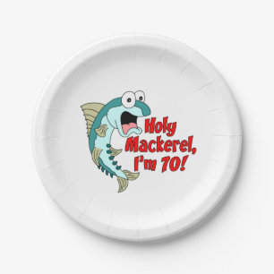 Assiettes En Carton Saint-Maquereau I'm 70 70th Party Plates